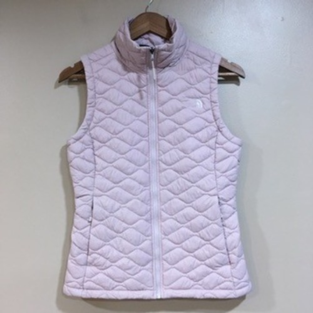 The North Face Thermoball Puffer Vest Womens XS Pink Eco Insulated Performance